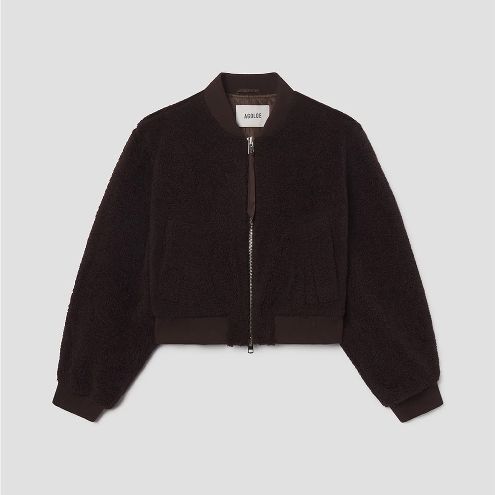 Agolde Iona Jacket in Chocolate - NWT, XS!